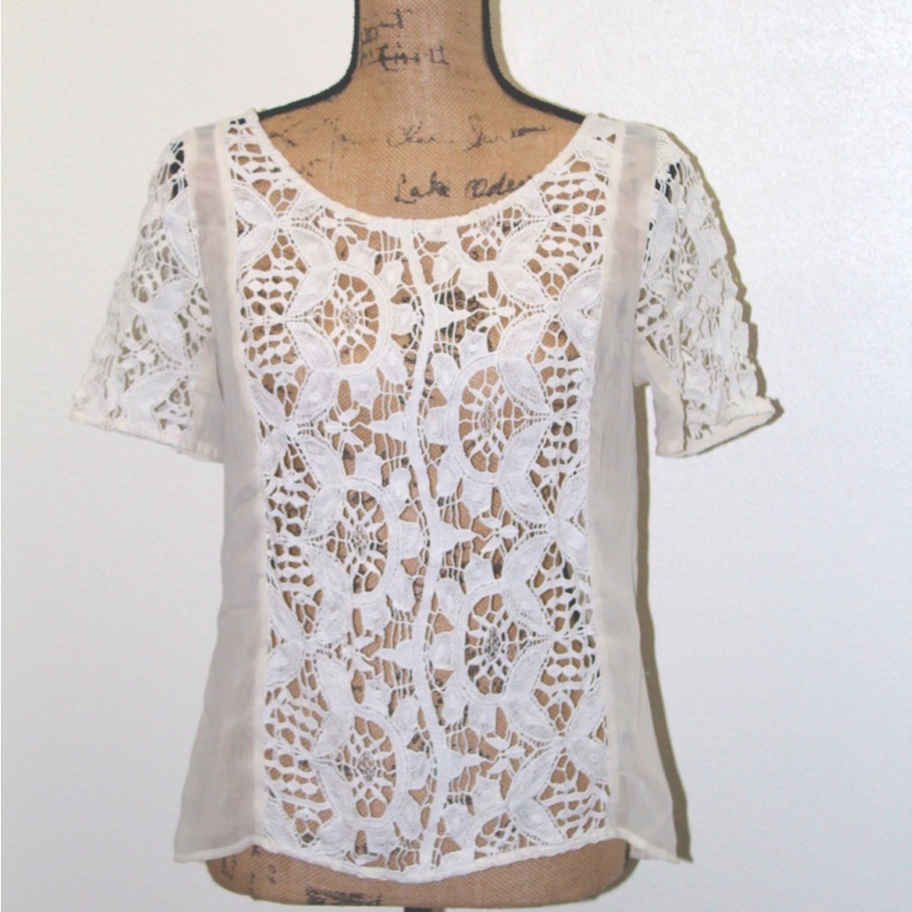 American Eagle sheer and knit top